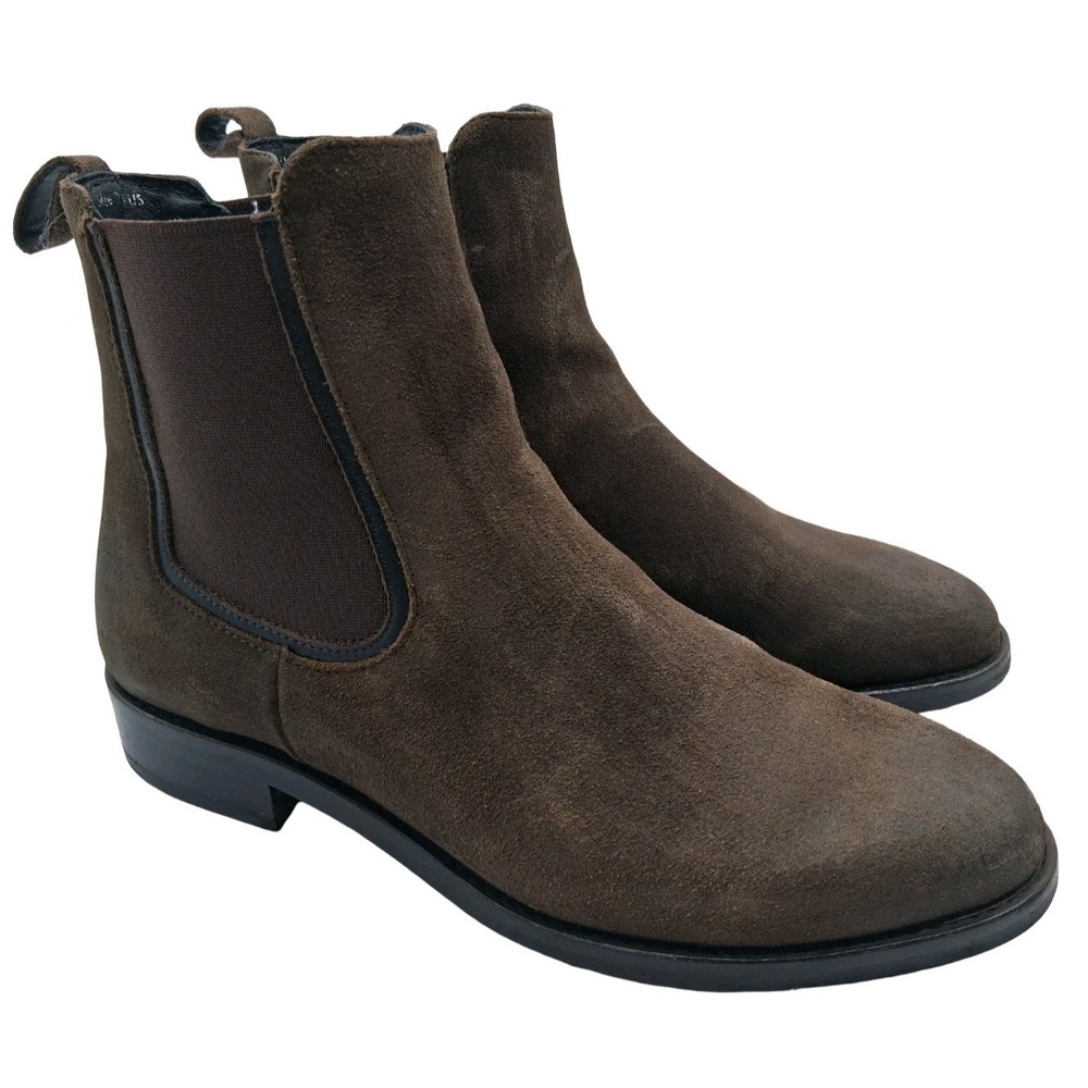 Thursday Boot Co Chelsea Boots Womens Size 7.5 Brown Suede Pull On Ankle Casual